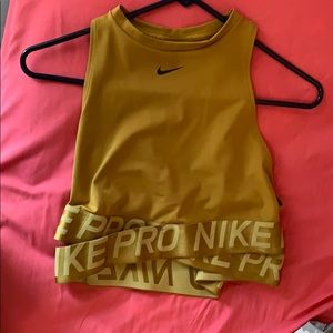 Nike pro crop top